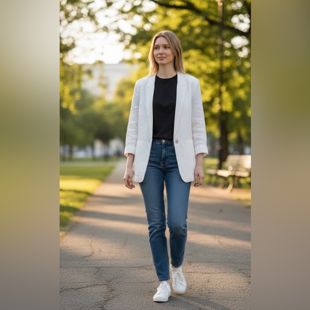 Banana Repbulic Off-White Women's Blazer